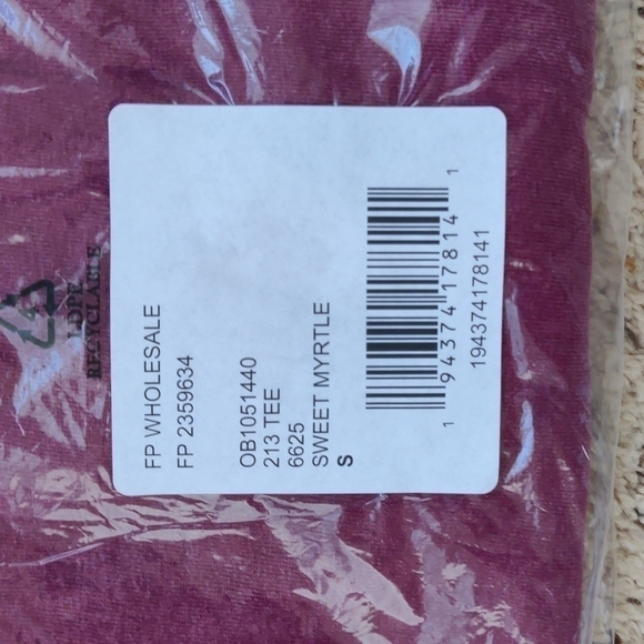 NEW $68 Free People 213 Tee Sweet Myrtle - Picture 6 of 10